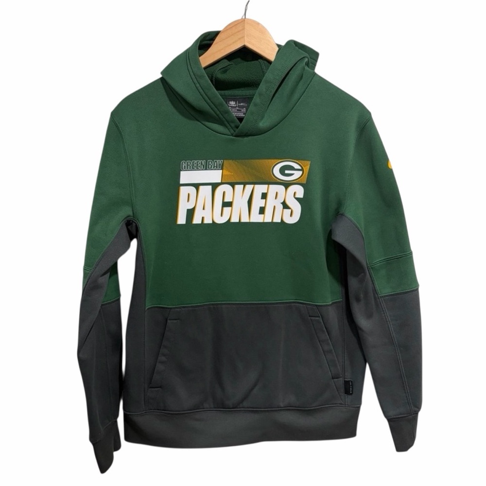 NFL OnField Apparel Nike Dri-Fit Green Bay Packers Hoodie with Pocket